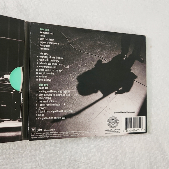 John Mayer Double CD Where the Light Is Live in Los Angeles Digipack Rare Rock - Picture 6 of 10